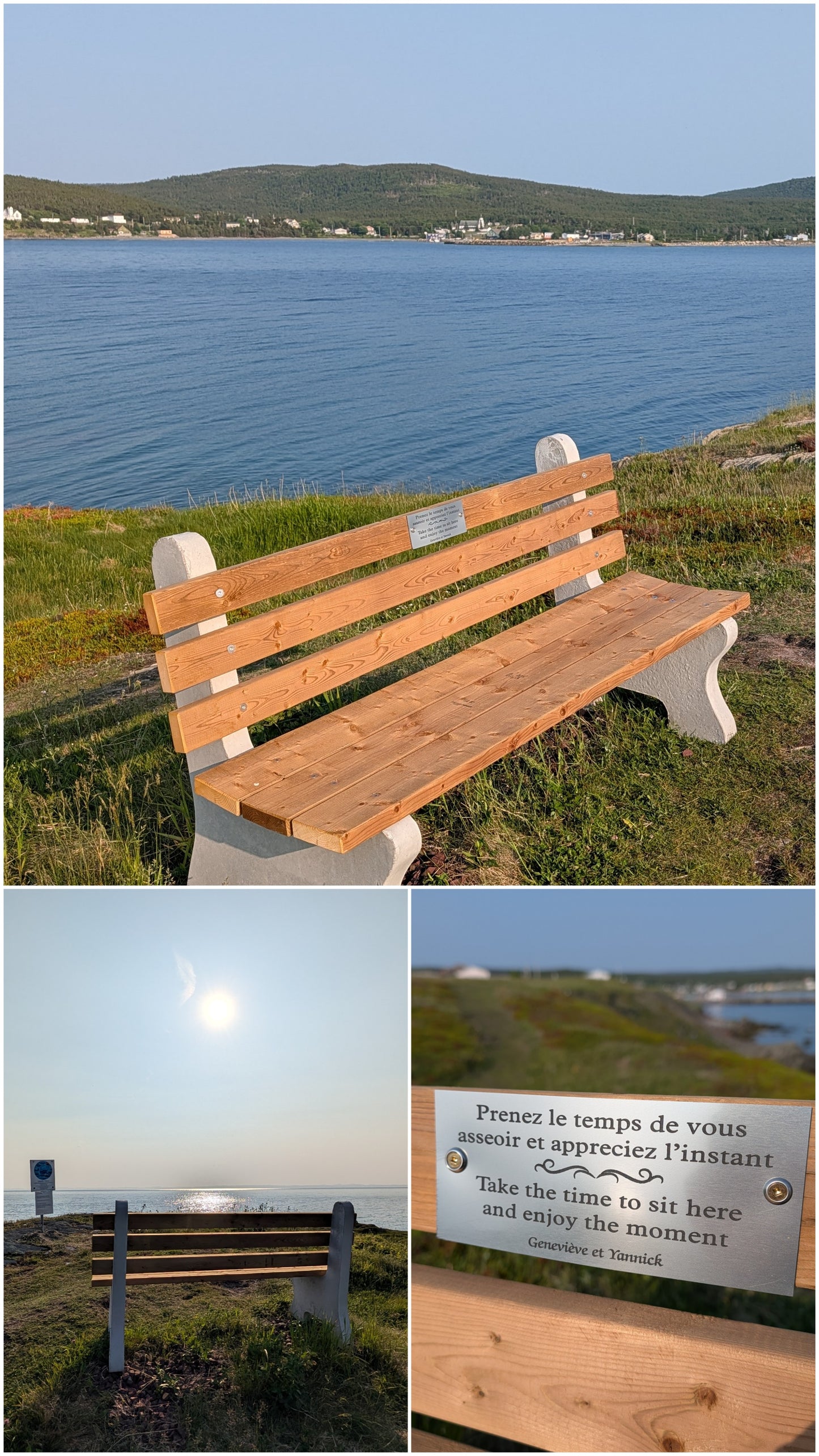 Banc de Geneviève et Yannick